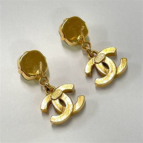 fake chanel earrings amazon|small chanel inspired earrings.